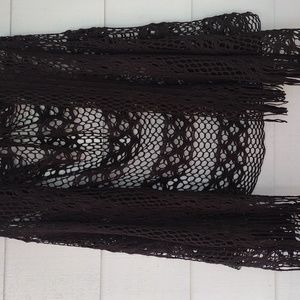 Vintage Black Lace Scarf